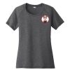 Ladies PosiCharge ® Tri Blend Wicking Scoop Neck Raglan Tee Thumbnail